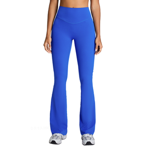 High Quality Yoga <b>Leggings</b> Custom logo Hip Lift Casual Workout Gym <b>Flare</b> Yoga <b>Leggings</b> for Women Stretchy Comfortable Breathable - Product Image 3