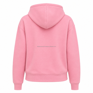 Women's 100% Cotton <b>Winter</b> <b>Hoodie</b> Regular Fit Breathable Waterproof Zip Up Casual Hooded Sweatshirt Custom Apparel - Product Image 2