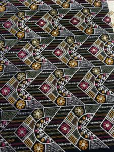 Women's Embroidered Long Coat Abstract Geometric Pattern cotton Fabric Medium <b>Weight</b> for jacket long <b>dress</b> long coat abaya burkh - Product Image 4