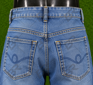 Jeans de Mezclilla Azul Vintage de Algodón Tejido, Corte Recto y Ancho, para Hombre, ODM, Estilo Casual Urbano - Product Image 5