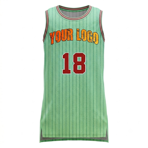 Camiseta de Baloncesto Ligera Personalizada para Mujer, Uniforme de Equipo Personalizado, Sin Mangas, Verde Claro, Ropa Deportiva Transpirable - Product Image 1