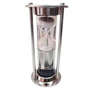 Brass Gold-Plated Round <b>Sand</b> <b>Timer</b>-Tableware for Father's Day and Chinese New Year - Product Image 1