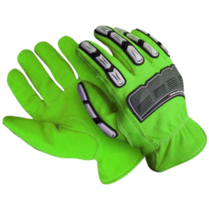 Gants de sécurité industriels en cuir pleine fleur de vachette, avec injection TPR, résistants à l'abrasion et à la chaleur, doublure en aramide, respirants, en spandex – Offre Spéciale - Product Image 2