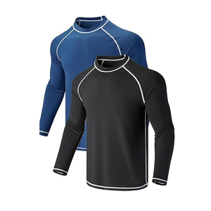 Maillot de bain professionnel unisexe à manches longues, coupe compressive, léger et extensible, pour la plage, le surf, la plongée, la plongée avec tuba, la piscine - Product Image 1