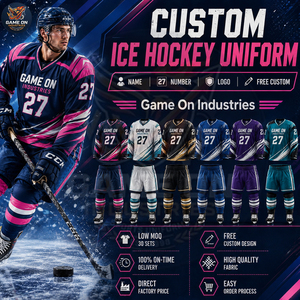Factory Direct Wholesale High Quality Custom Sublimated Ice Hockey Uniform Full Set Personalized Team Sports Jersey and Pants - Product Image 6