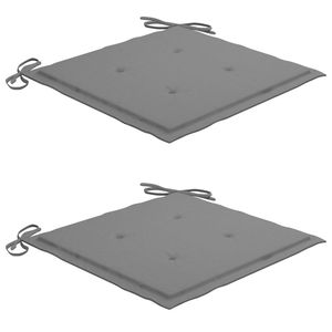 Set di 2 Sedie da Esterno in Legno Naturale Colore Grigio - Product Image 6