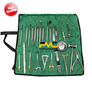 Kit de 26 piezas de instrumentos quirúrgicos dentales de ortodoncia, acero inoxidable alemán, herramientas manuales para cirugía de implantes, Sambrialmed - Product Image 1