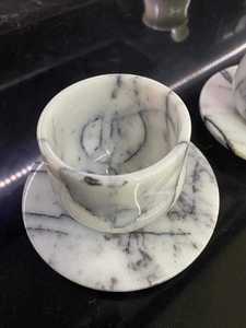 Luxury <b>Marble</b> <b>Coaster</b> Set Natural Finish Handmade Espresso Drinking Accessories for Home Kitchen Coffee Table and Dining Table - Product Image 3