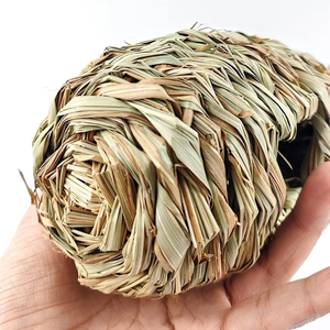 Casa para Pájaros Colgante Vintage, Tejida a Mano con Hojas de Palma y Seagrass, Nido para Pájaros, Refugio para Colibríes, Decoración Ecológica para Jardín - Product Image 5