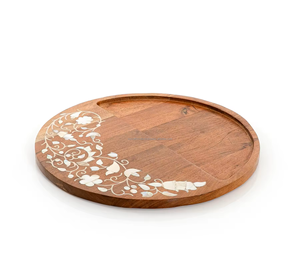 Ramadan Eid ของขวัญสี่เหลี่ยมถาดไม้อาคาเซียฝังมุกแม่ทำด้วยมือคุณภาพสูงช็อคโกแลตของหวานที่บ้านและโรงแรม - Product Image 1