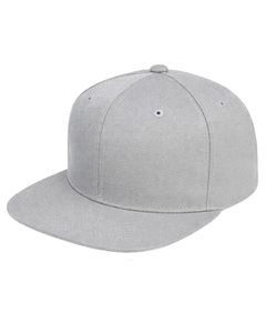 Customized Light Grey <b>Flat</b> Brim Snapback <b>Cap</b> For Men Women Adjustable Cotton Baseball Hat Casual Streetwear Premium Quality - Product Image 1