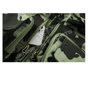 Gilet de randonnée pour homme, gilet en tissu camouflage 100% polyester pour homme, gilet multi-poches respirant pour la chasse et la pêche - Product Image 3