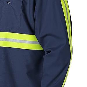 Camisa de Seguridad Profesional para Hombre, Calidad Premium, Transpirable, Totalmente Personalizable, Nueva Moda, ANSI Clase 3, Ligera, Directa - Product Image 4