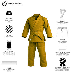 ชุดยิวยิตสูคุณภาพดี ตัดเย็บตามสั่ง ชุดคิโมโนบีเจเจ ชุดยูโด กิโมโน ผ้าคอตตอนเนื้อหนัก ทอแบบเพิร์ลวีฟ สำหรับยิวยิตสู - Product Image 5