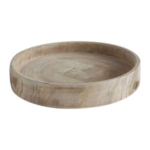 Round Wooden Serving Tray Organizer Rustic Serving Platter for <b>Kitchen</b> Counter Coffee Table Home <b>Decor</b> - Product Image 6