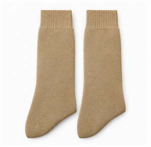 Calcetines Lisos Beige al por Mayor – Calcetines de Algodón Tejido de Alta Calidad, Proveedor de Calcetines al por Mayor - Product Image 3