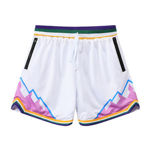 Shorts de sport décontractés pour hommes, personnalisés ODM, légers, imprimés par transfert thermique, grande taille, motif 3D, 5 pouces, pour la course à pied - Product Image 2