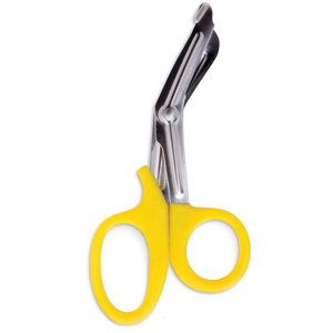กรรไกรอเนกประสงค์สำหรับงานทันตกรรม ยี่ห้อ SureMed Instruments สำหรับพยาบาลและห้องปฏิบัติการทางการแพทย์ ด้ามจับสีเหลือง ทำจากสแตนเลส ใช้ตัดผ้าพันแผลและวัสดุอื่นๆ - Product Image 5