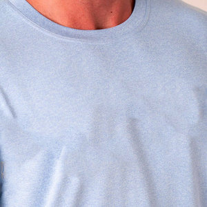 Camiseta Deportiva Personalizada de Color Liso, Corte Regular, 100% Algodón Ecológico, Transpirable, para Entrenamiento, Fitness, Atlética, Larga y Corta - Product Image 5