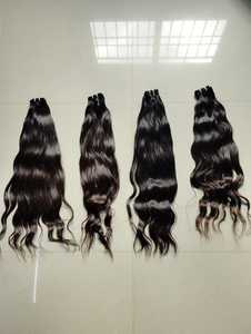 Extensiones de Cabello Remy Indio al por Mayor, Trama Doble a Máquina, Cabello Virgen Ondulado para Extensiones - Product Image 1