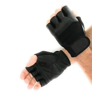 Half Finger <b>Weight</b> Lifting <b>Gloves</b> Synthetic Leather Gym Fitness Training Adjustable Wrist Strap Palm Protection Fitness <b>Gloves</b> - Product Image 6