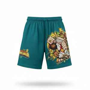 Double <b>Layer</b> Custom Silk Screen Printing Solid High Street Swimming Gym Athletic Custom Logo Basketball Shorts Unisex Shorts - Product Image 6