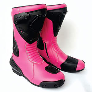 Custom Made Winter <b>Summer</b> Windproof Genuine Leather Motorcycle Racing <b>Boots</b> Waterproof Breathable Comfortable Unisex - Product Image 5