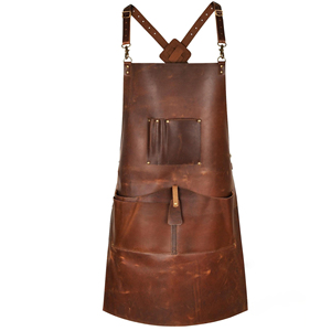 Tablier de soudeur pour atelier de forgerie, équipement de protection, approvisionnement en gros, tablier en cuir personnalisé LPN-0272 - Product Image 1