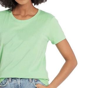 Camiseta de Verano para Mujer, Estilo Moderno, Talla Grande, Transpirable, de Secado Rápido, Manga Corta, Cuello Redondo, 100% Algodón - Product Image 6