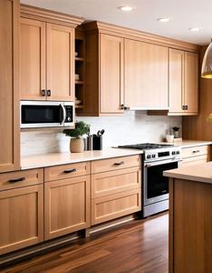 Gabinetes de cocina RTA, base/empotrables, estilo Shaker, de madera, listos para ensamblar, con acabado pintado. - Product Image 1