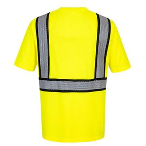 Wholesale New Safety Work Clothes <b>Hi</b>-<b>vis</b> <b>T</b>-<b>Shirt</b> High Visibility Breathable Loose Fit Men's O Neck 100% Cotton - Product Image 2
