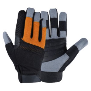 Amara Heavy Duty Synthetic Leather Gloves CE Certified Heat Resistant Adjustable Cuff High Resistant Construction Safety - Product Image 3