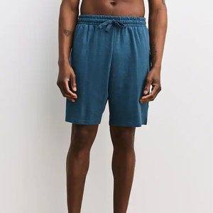 Nouvelle Arrivée Shorts Décontractés Hip Hop pour Hommes Tendance en Tissu Non Tissé Respirant Polyester/Coton avec Taille Élastique en Dentelle Design Personnalisé Couleur Unie - Product Image 2