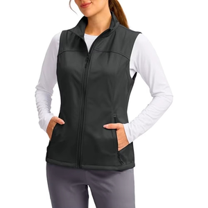 Women Scrubs <b>Vest</b> Comfort Fit Stretch Nurse <b>Vest</b> for Healthcare Cotton Canvas Knitted <b>Nursing</b> Needle Detection Custom OEM - Product Image 4