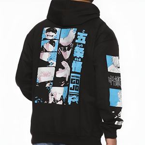 Sweat à capuche oversize pour homme, manches longues, style streetwear tendance, automne-hiver, coupe ample, vente en gros - Product Image 4