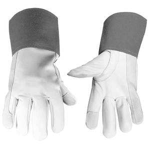 Gants de Soudure de Sécurité Premium pour Soudage TIG/MIG et Laser, Doublure en Coton Doux, Résistance à la Chaleur, Protection des Mains et des Bras en Cuir de Vachette Grainé - Product Image 1