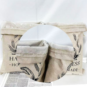 Sac à pain en jute grande capacité avec fermeture à cordon pour le stockage du pain et l'utilisation en cuisine - Product Image 4