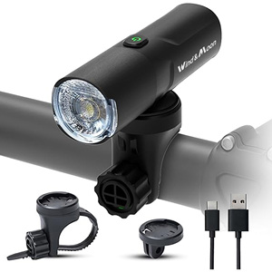 Luce LED Ricaricabile 400LM <span class=keywords><strong>per</strong></span> Bicicletta, Faro da Manubrio <span class=keywords><strong>per</strong></span> Guida Notturna, Impermeabile, <span class=keywords><strong>per</strong></span> Bici da Strada e <span class=keywords><strong>Mountain</strong></span> <span class=keywords><strong>Bike</strong></span> - Product Image 1