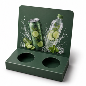 Custom PVC Beverage Marketing Display <b>Stand</b> Countertop Bottle and Can Holder for Supermarkets Eco-Friendly Durable - Product Image 5
