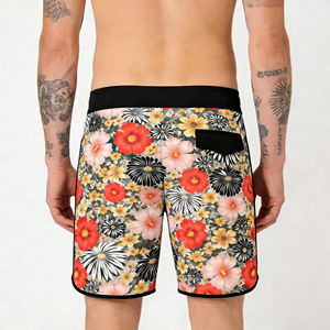 กางเกงขาสั้นคาร์โก้แบบสวมใส่สบาย ยืดหยุ่นได้ กางเกงออกกำลังกายผู้ชาย มีกระเป๋าซิป แห้งเร็ว ระบายอากาศได้ดี เหมาะสำหรับการฝึกซ้อม กางเกงชายหาด - Product Image 2