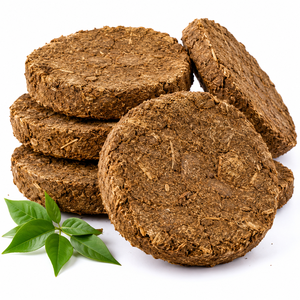 Pastilla de Estiércol de Vaca Natural Seca, 100% Estiércol de Vaca, Abono Orgánico, Combustible para Havan - Product Image 1