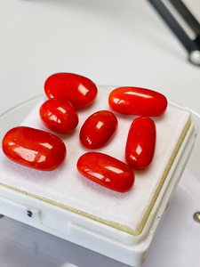 Coraux rouges italiens naturels, lot de 7 pièces, qualité AAA, couleur magnifique, pierres précieuses parfaites pour la création de bijoux à prix avantageux. - Product Image 6