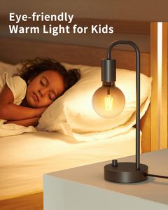 Compact Dimmable Table <b>Lamp</b> for Bedroom 2700K <b>Warm</b> Light LED Included Modern Minimalist Bedside Night <b>Lamp</b> for Kids Reading - Product Image 3