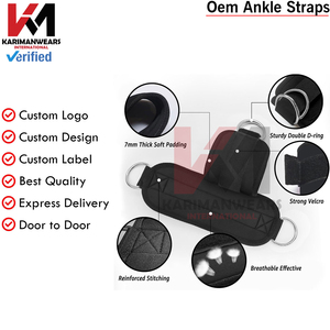 Custom Team Ankle Strap Gym Cable Attachment Leg Workout Glute Training Fitness OEM Supplier - Product Image 3