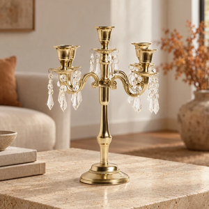 Black wrought iron three <b>light</b> candelabra with traditional scroll arms and rounded base, available at wholesale prices. - Product Image 4