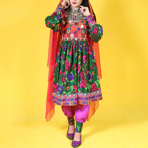 Nuevo Vestido Afgano Kutchi en Oferta, Vestido Étnico Afgano Hecho a Mano con Espejos, Vestido Tradicional de la Cultura Afgana para Mujer - Product Image 3