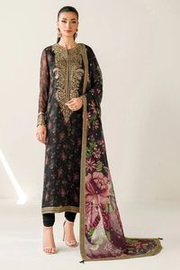 Meilleures ventes : Ensemble 3 pièces en mousseline de soie brodé, design traditionnel, non cousu, pour tenue de soirée, services OEM, fabriqué en usine - Product Image 2