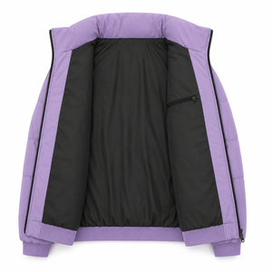 Veste matelassée pour homme à marque privée, broderie personnalisée, manteau d'hiver rembourré, col montant, fermeture éclair intégrale, fabricant de vêtements en gros OEM - Product Image 5