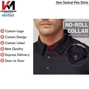 Camiseta Polo Táctica de Paintball con Logotipo Personalizado OEM, Costuras Resistentes, Ropa Deportiva y de Entrenamiento para Exteriores, Directo de Fábrica - Product Image 3
