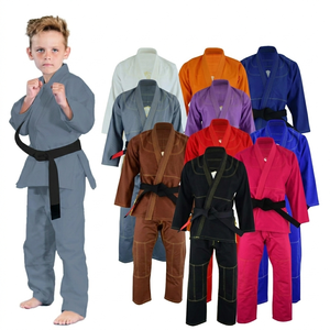 Personalizado niños BJJ Gi Jiu Jitsu traje para niños bordado Logo artes marciales Kimono OEM proveedor de fábrica al por mayor entrenamiento Gi - Product Image 1